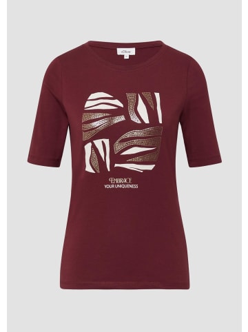 s.Oliver T-Shirt in 39D1_bordeaux