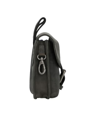 Greenburry Vintage Gürteltasche Leder 15 cm charcoal