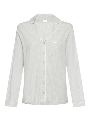 LASCANA Pyjamaoberteil in grau meliert
