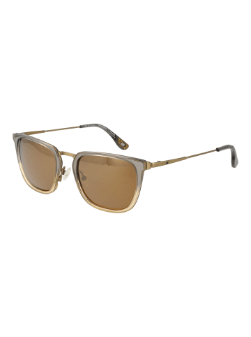 New Balance Männer Sonnenbrille Quadratisch Gold