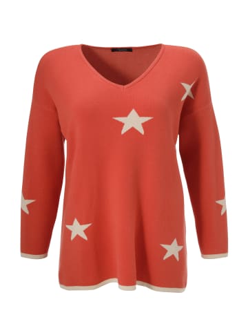 Aniston PLUS Strickpullover in koralle-beige