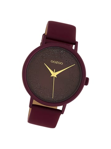 Oozoo Armbanduhr Oozoo Timepieces bordeauxrot groß (ca. 40mm)