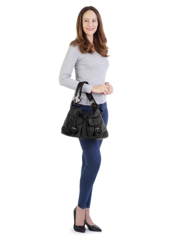Cluty Shopper echt Leder in schwarz