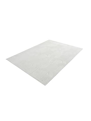 Vivorum Kurzflor Teppich Calma 125 in Weiß