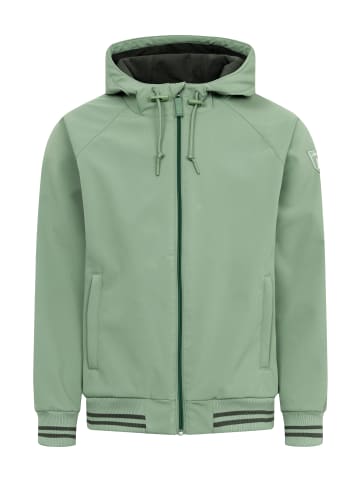 Derbe Softshelljacke Helgoby in Hedge Green/Deep Forest
