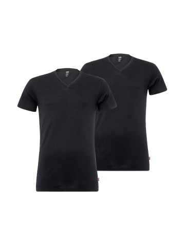 Levi´s T-Shirt LEVIS MEN V-NECK 2PACK in Schwarz