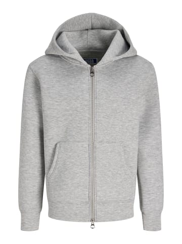 JACK & JONES Junior Kapuzenpullover in Light Grey Melange