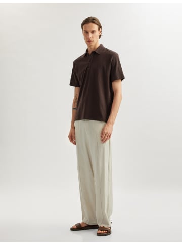 KOTON TSHIRT SS POLO in Braun