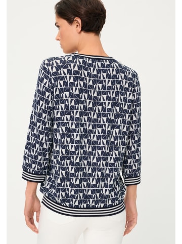 Olsen Shirt Clara in marine weiß