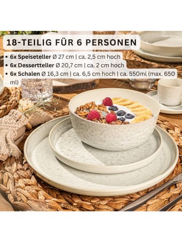 Sänger Tafelservice Key West- 18 teilig aus Steingut