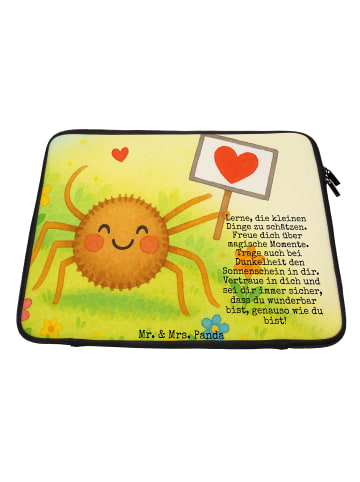 Mr. & Mrs. Panda Laptop Hülle Spinne Agathe Motivation Design mi... in Weiß
