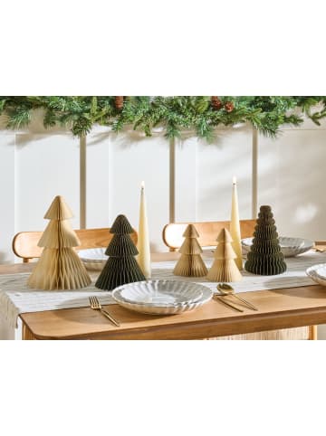 Beliani 5er-Set Dekofigur VORMA in Grün/Beige