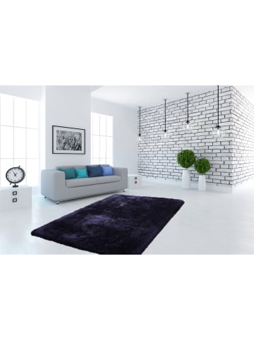 Kayoom Hochflor Teppich Cosy 410 in blau - rechteckig