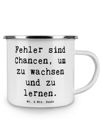 Mr. & Mrs. Panda Becher Spruch Fehler lernen wachsen mit Spruch in Weiß