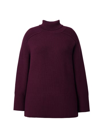 Ulla Popken Pullover in dunkel weinrot