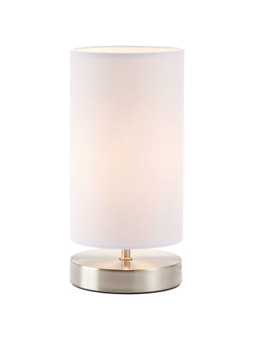Brilliant Lampe Clarie Tischleuchte eisen/weiß | 1x D45, E14, 40W, geeignet für