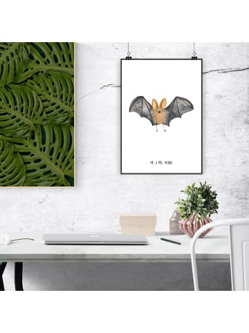 Mr. & Mrs. Panda Bild Fledermaus Flügel ohne Spruch in Weiß