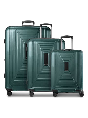 Redolz Essentials 14 4 Rollen Kofferset 3-teilig mit Dehnfalte pearl-green metallic