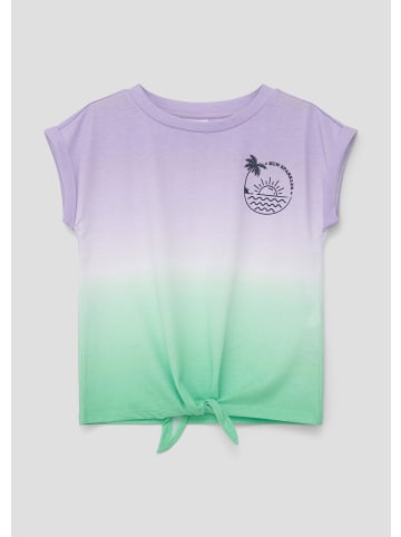 s.Oliver T-Shirt kurzarm in Grün-mehrfarbig
