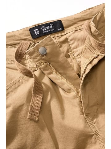 Brandit Cargohose "Adven Slim Fit Pants" in Beige