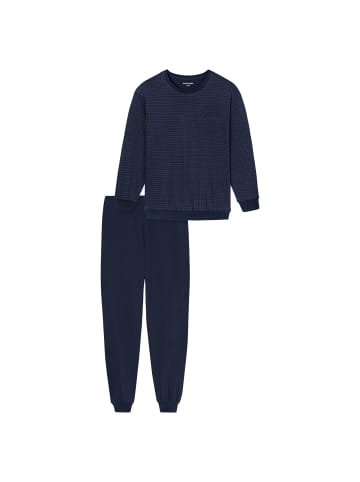 Schiesser Pyjama in Dunkelblau