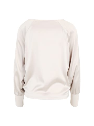 Zero  Satinbluse mit Strickbündchen in French Oak