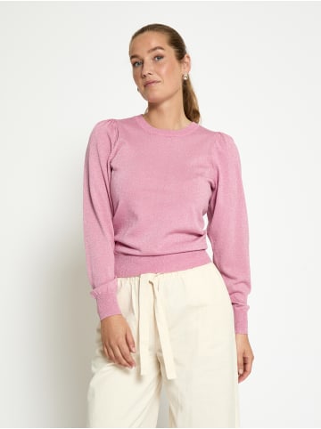 Peppercorn Pullover in Moonlite Pink Metallic