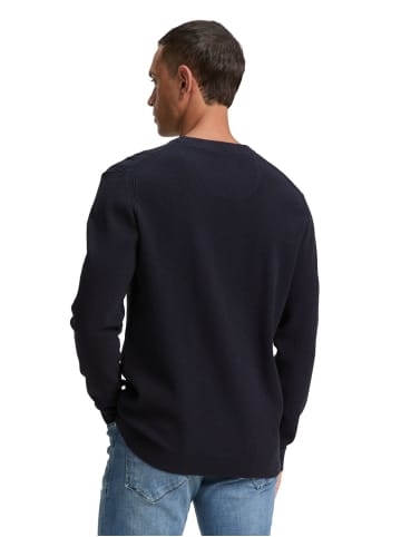 Tom Tailor Pullover STRUCTURED CREWNECK KNIT in Blau