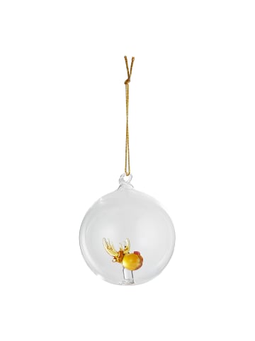 Butlers Glaskugel HANG ON Rentier in Transparent
