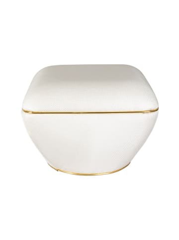 Kayoom Hocker Contessa in elfenbein - gold