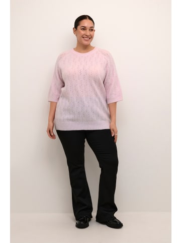 KAFFE curve Strickpullover KCtenna in Lilac Snow Melange