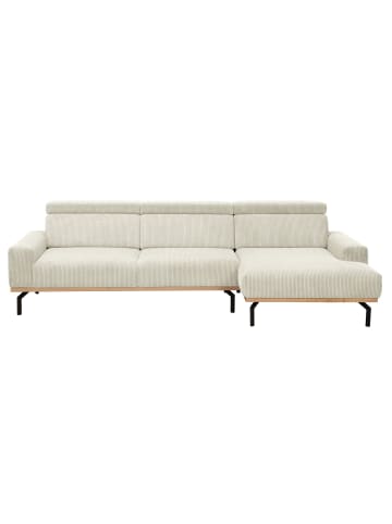 58 aufm Kessel SOFA mit Longchair rechts Katrien Cordstoff creme