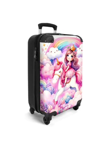 NoBoringSuitCases Suitcase, Handgepäck, Koffer, Trolley, Reisekoffer Cartoon-Prinzessin auf