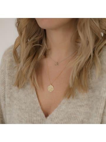 Glanzstücke München Halskette Allsehendes Auge Sterling Silber in gelbgold