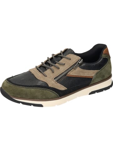 rieker Schnürschuhe in khaki/schwarz/schwarz/pfeffer