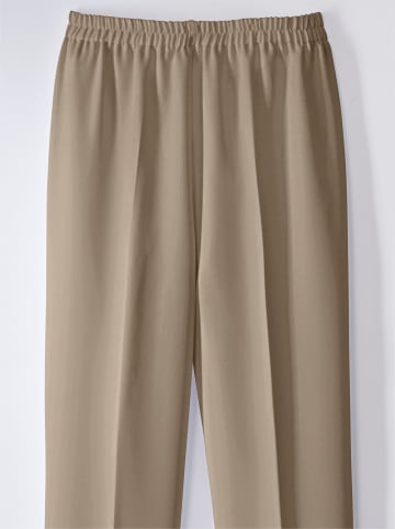 Sieh an! Bügelfaltenhose in taupe