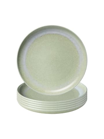 like. by Villeroy & Boch 6er Set Speiseteller Perlemor Alga in ø 27,1 cm in grün