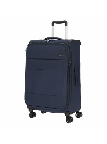 D&N Travel Line 9004 - 4-Rollen-Trolley M 68 cm erw. in blau