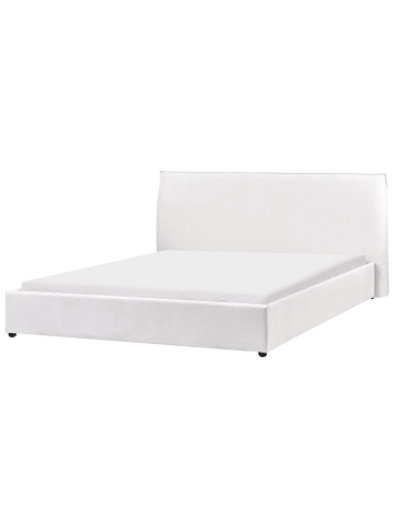 Beliani Doppelbett LAVAUR in Weiß - (W) 203 x (H) 100 x (L) 220 cm