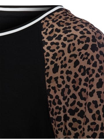 MARC CAIN SPORTS  Langarmshirt in schwarz braun