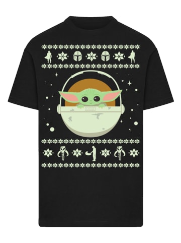 F4NT4STIC T-Shirt Star Wars The Mandalorian The Child Weihnachten in schwarz