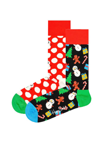 Happy Socks Socken 2er Pack in Big Dot Snowman