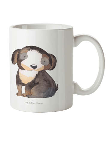Mr. & Mrs. Panda Kaffeetasse Hund Entspannen ohne Spruch in Weiß