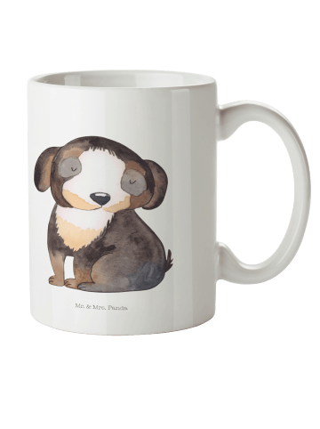 Mr. & Mrs. Panda Kindertasse Hund Entspannen ohne Spruch in Weiß