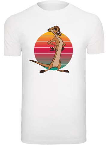 F4NT4STIC T-Shirt Disney König der Löwen Timon Sunset in weiß