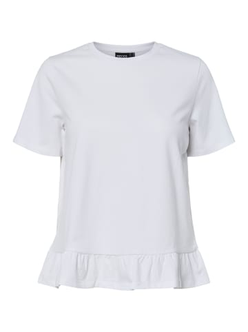 Pieces T-Shirt in Bright White
