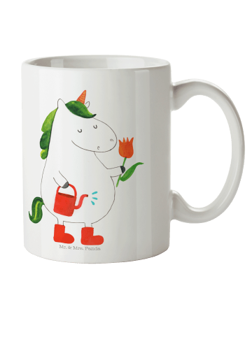 Mr. & Mrs. Panda Kindertasse Einhorn Gärtner ohne Spruch in Weiß