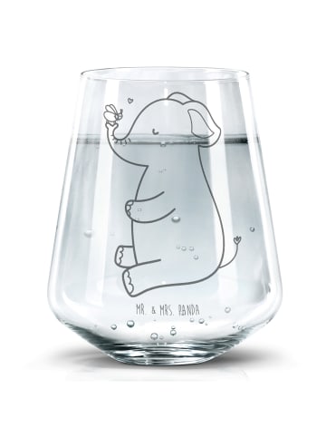 Mr. & Mrs. Panda Trinkglas Elefant Biene ohne Spruch in Transparent