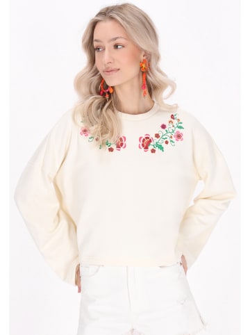 IZIA Women Sweatshirt in cream