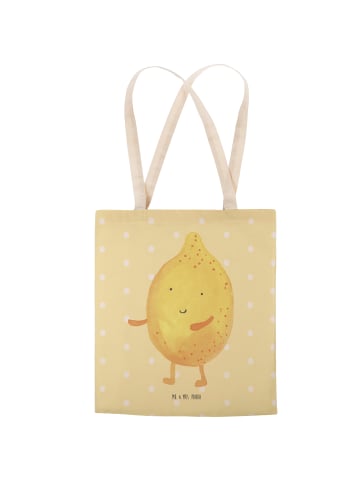 Mr. & Mrs. Panda Tasche Beste Freunde Zitrone ohne Spruch in Gelb Pastell
